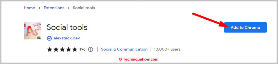 click on Add to Chrome.