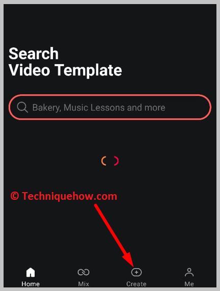click on Create on app