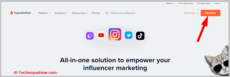 click on Get demo