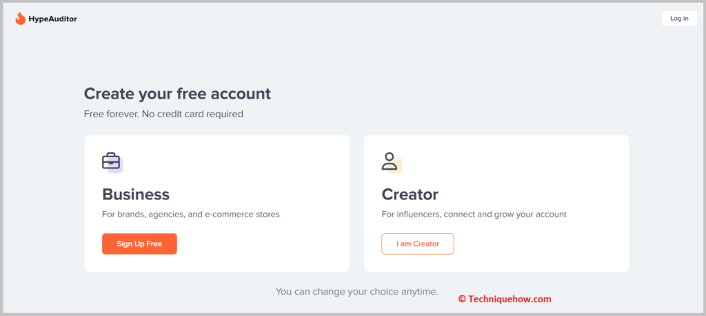 click on Sign Up Free