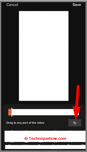 click on the Undo