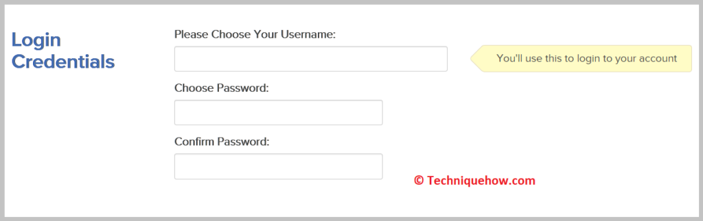  enter a Username