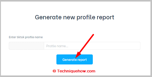generate new profile report