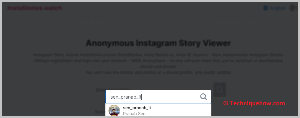 person’s Instagram account
