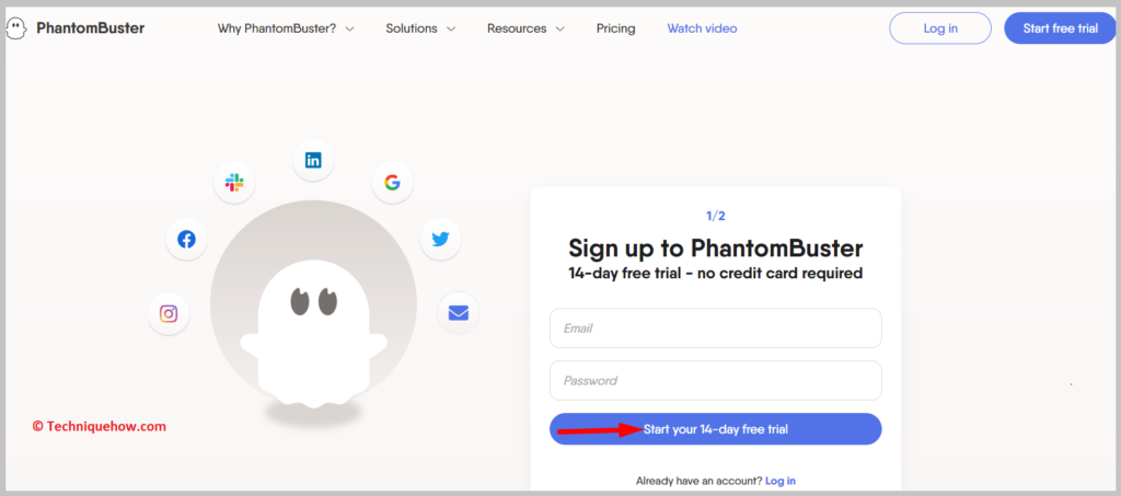 sign up for an account