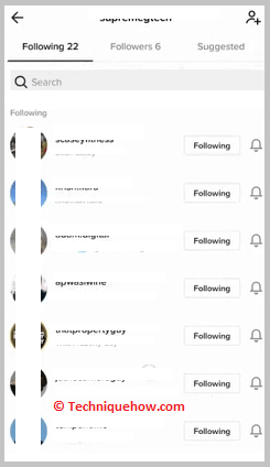 Check your following list