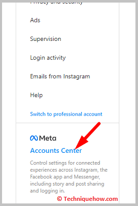 Click on Account Centre
