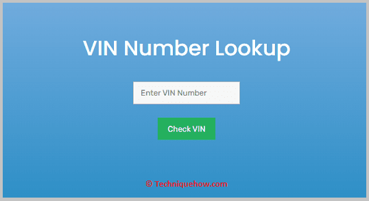 Click on Ceck Vin