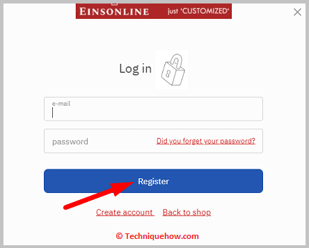 Click on Register