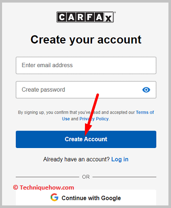 Click on Sign up.