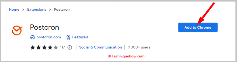 Click on add to chrome