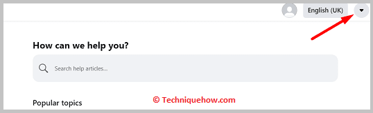 Click on arrow icon