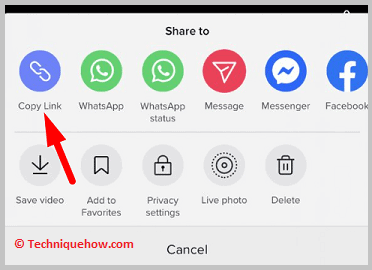 Click on copy option