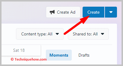 Click on create button