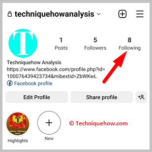 Click on following