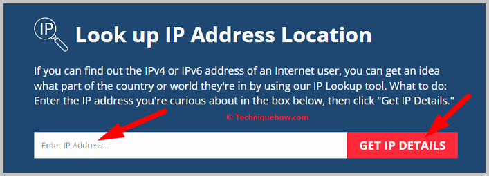 Click on get ip details