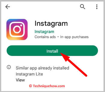 Click on install