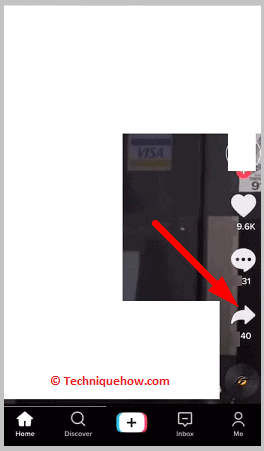 Click on share option