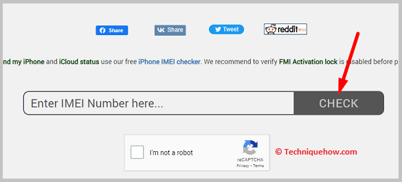 Click on the grey CHECK button