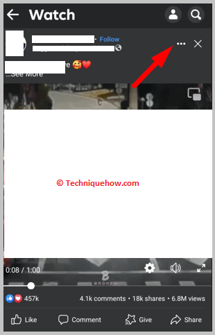 Click on three dot