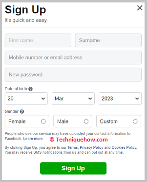 Create a Facebook account