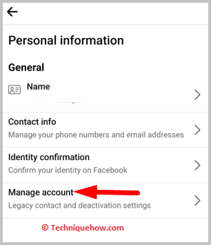 Manage Account