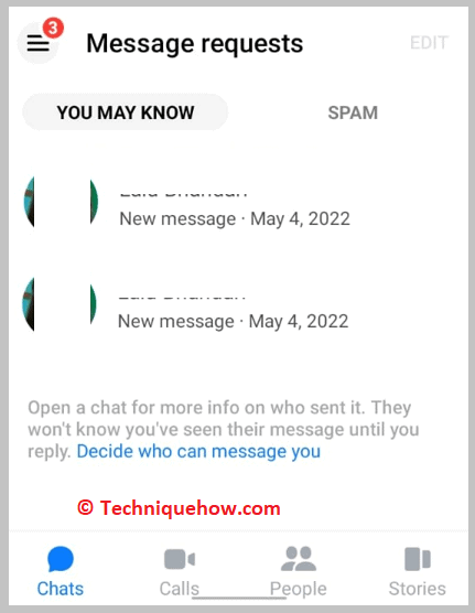 Message Requests Folder