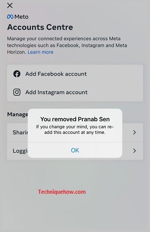 Remove account
