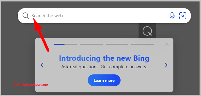 Search being