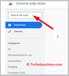 Search chrome web store