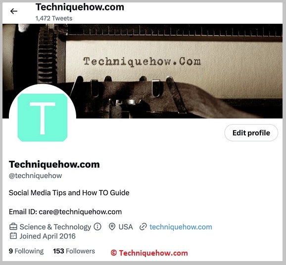 Twitter Profile Info