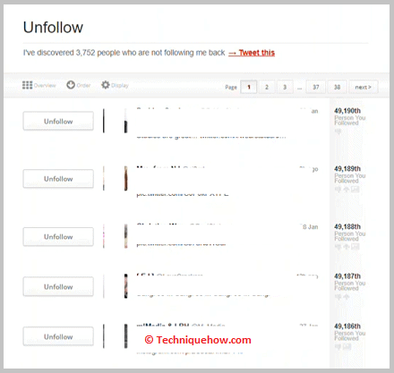 Unfollow