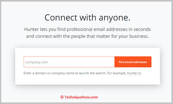Use Hunter.io