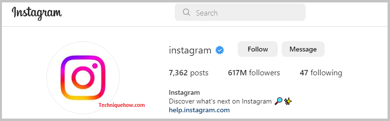 Use Instagram's Instagram page