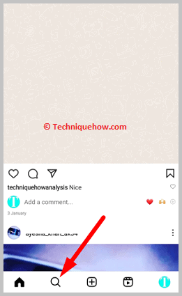 Use Instagram's search function