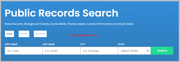 Use a public records database