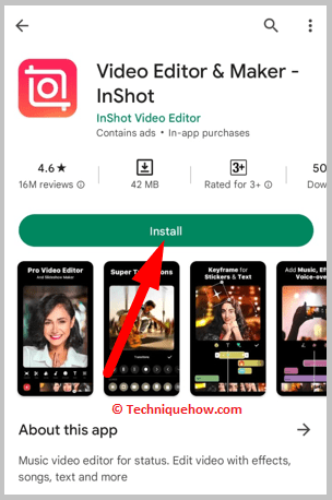 Using a video editor app
