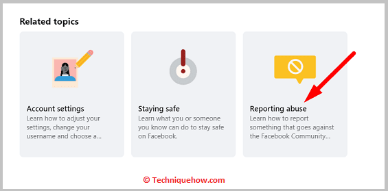 Via Facebook Security Help Center