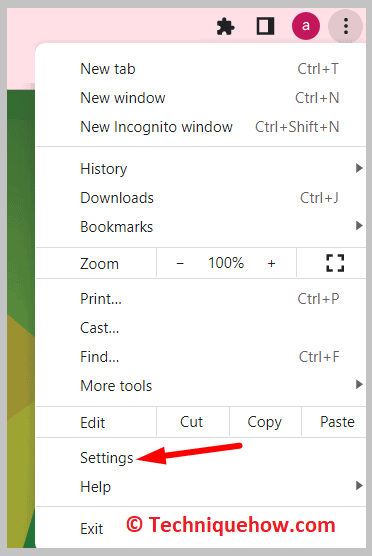 browser's settings