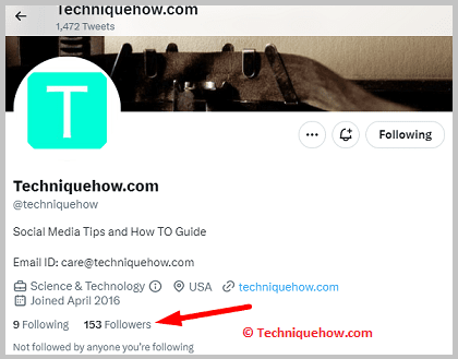 click on the Followers tab.