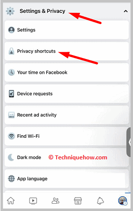 tap on Settings & Privacy