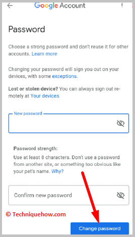 Change your email password