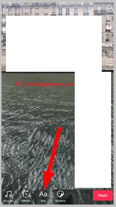 Click on add text