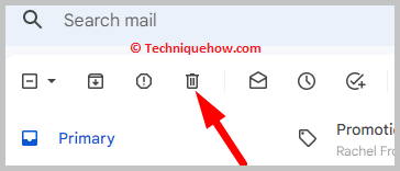 Click on delete option