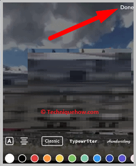 Click on done
