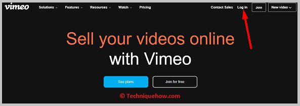 Click on login