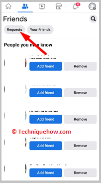 Click on request