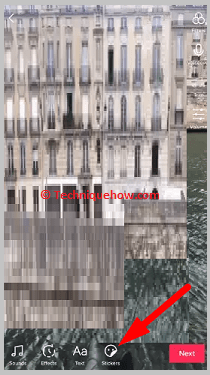 Click on sticker