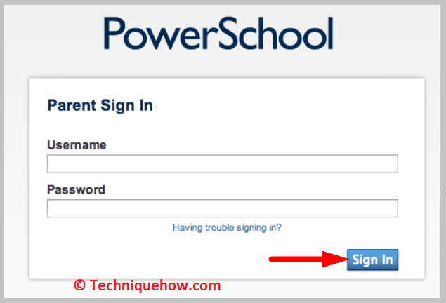 Sign in to PowerSchool