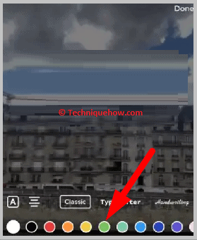 Tap on the Background Color